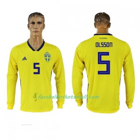 Fußballtrikots Schweden Olsson 5 WM 2018 Langarm Heimtrikotsatz kaufen